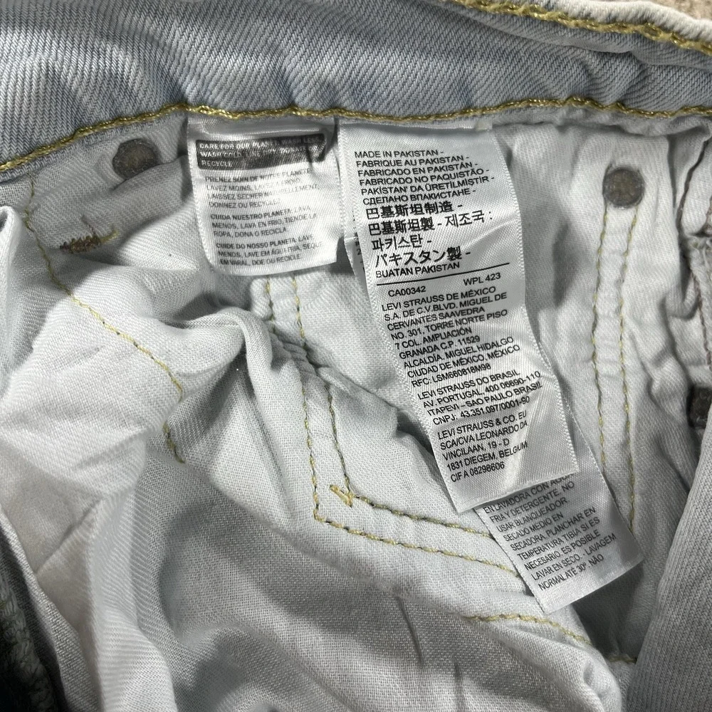 Levi's 511 Slim Fit Straight Jeans Light Wash‎ Men's 32x34 NWT Stretch Casual
